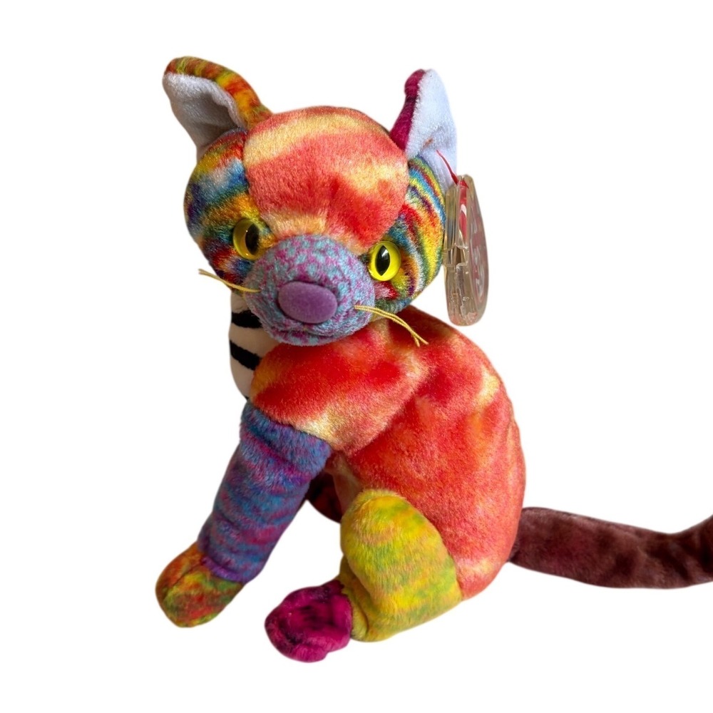 Ty Beanie Baby Kaleidoscope the Cat Multi Color Tie DO NOT‎ BUY